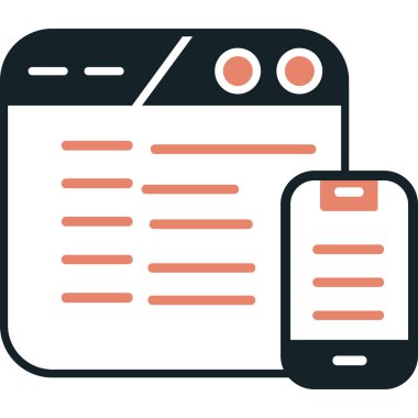 - Telefon. Web simgesi basit illüstrasyon