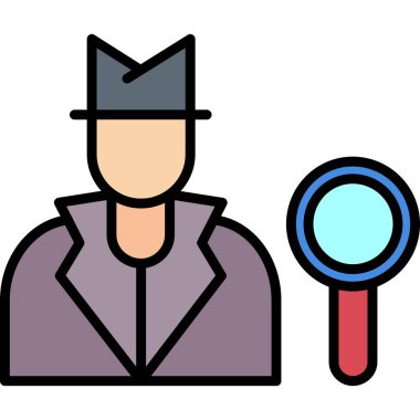 Arama simgesi vektör illüstrasyonu