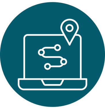 konum simgesi vektör illüstrasyonu