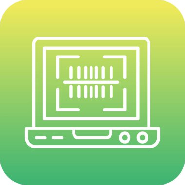 Kişisel ve ticari kullanım için bilgisayar izleyici vektör simgesi simgesi vektör çizimi..