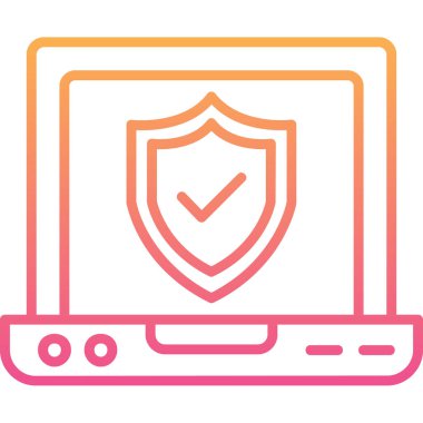 dizüstü bilgisayar simgesi, vektör illüstrasyonu