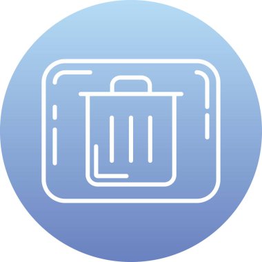 Çanta. Web simgesi basit illüstrasyon