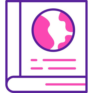 Kitap. Web simgesi vektör illüstrasyonu