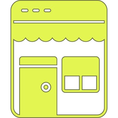 Beyaz fırın simgesinin vektör çizimi