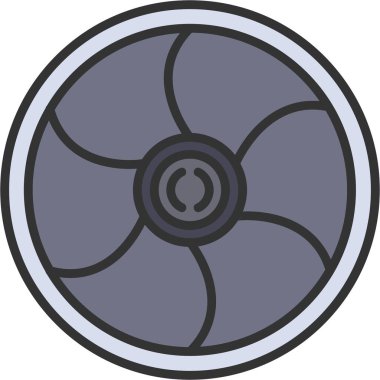 Bir geminin karikatür simgesinin vektör çizimi