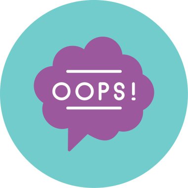 Hata simgesi vektör illüstrasyonu