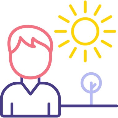 güneş web simgesi basit tasarım