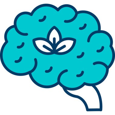 Yapraklı vektör beyin