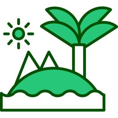 Bitki. Web simgesi basit illüstrasyon