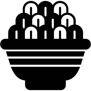 Taslak şeklinde kase ikonu