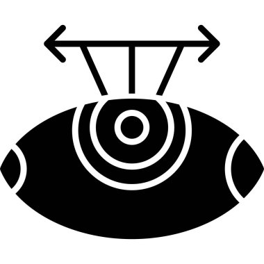 Göz simgesi vektör illüstrasyonu