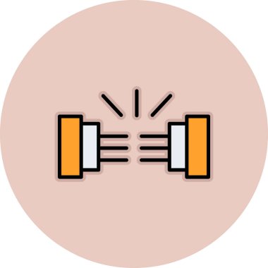 spor salonu ikonu vektör illüstrasyonu