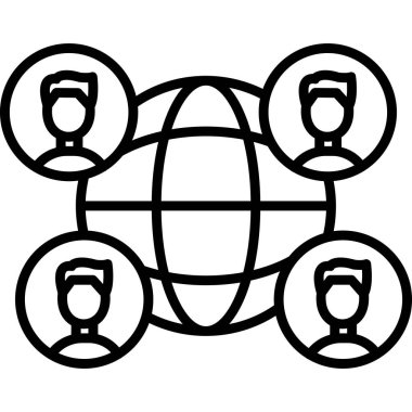 Şarap cam ikonu ana hat vektörü. Bar. alkollü içecek