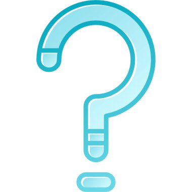 Soru işareti vektör illüstrasyonu