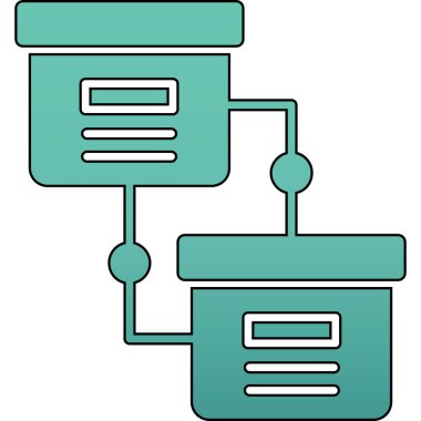 ağ paylaşım simgesi, vektör illüstrasyonu