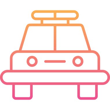 - Araba. Web simgesi basit illüstrasyon