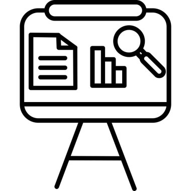 Analiz iş veri simgesi ana hat biçiminde