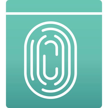 modada izole edilmiş arka planda parmak izi simgesi