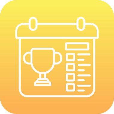 Kupası simgesi, basit vektör çizim