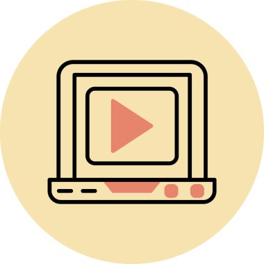 bilgisayar ekranı simgesi, vektör illüstrasyonu