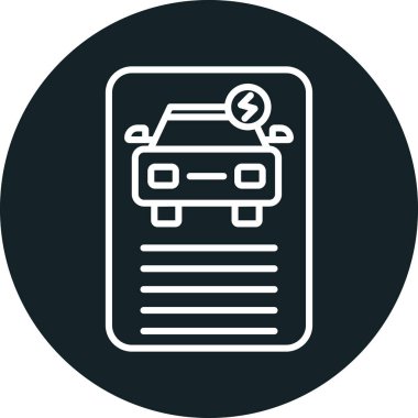 Belge. Web simgesi basit illüstrasyon