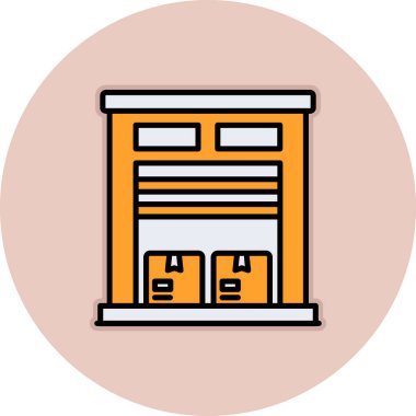 bina simgesi, vektör illüstrasyonu