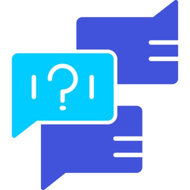 Sohbet simgesi vektör illüstrasyonu