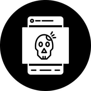 Kurukafa simgesi vektör illüstrasyonu