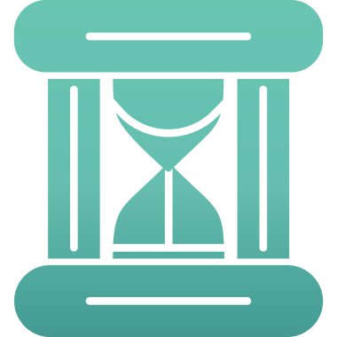 kum saati simgesi, vektör illüstrasyon tasarımı