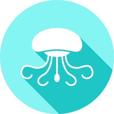 Ahtapot. Web simgesi basit illüstrasyon