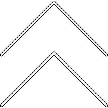 Siyah ok simgesinin vektör illüstrasyonu