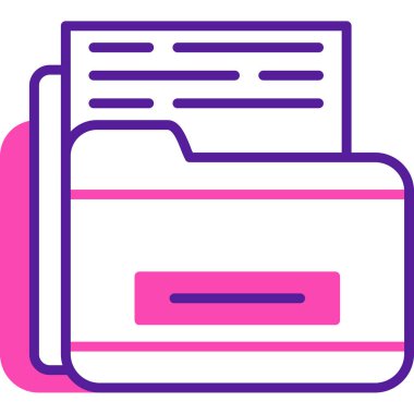 Gazete web simgesi, basit vektör illüstrasyonu