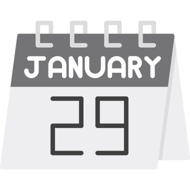 Takvim simgesi tasarımı, vektör illüstrasyonu