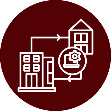 Yapı simgesinin vektör illüstrasyonu