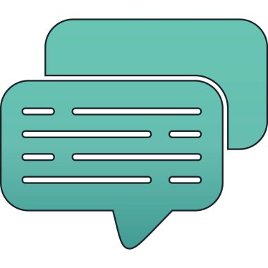 Konuşma baloncukları. İletişim simgesi. Sohbet balonları. Sohbet balonu retro karikatür tarzı.