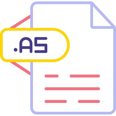 dosya biçimi simgesi, vektör illüstrasyonu