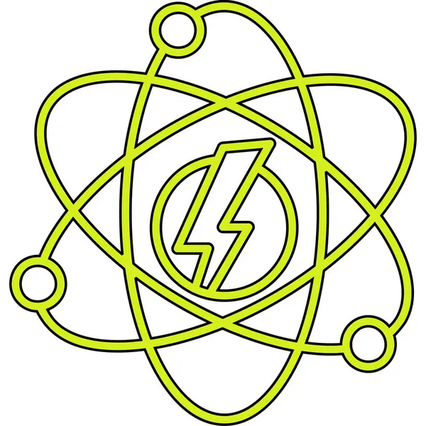 atom simgesi vektör illüstrasyonu