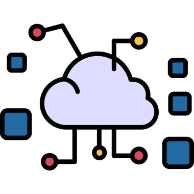 Bulut hesaplama. Web simgesi