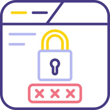 Web tasarım simgesi. Basit resimleme