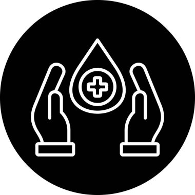 kan damlası vektör resimleme simgesi