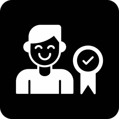 Bir kadın simgesinin vektör illüstrasyonu