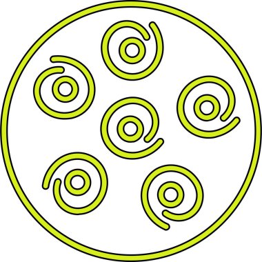 Çizgi film simgesinin vektör çizimi