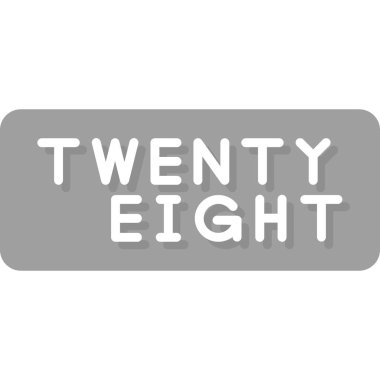 27 yıl. 2 yıllık vektör simgesi.