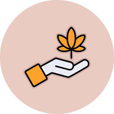 Esrar. Basit simge vektör illüstrasyonu