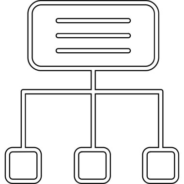 ağ paylaşım simgesi çizimi