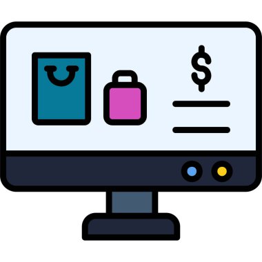 bilgisayar simgesi vektör illüstrasyonu