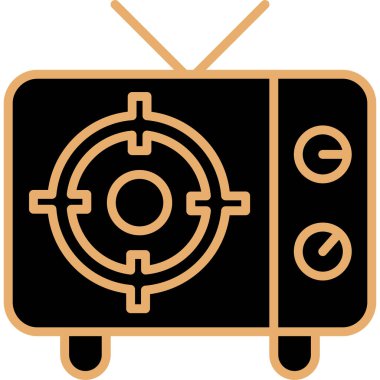 Çizgi film simgesinin vektör çizimi