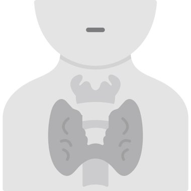 Akciğerler insan anatomisi simgesi ana hatlarıyla beyaz arkaplanda izole edilmiş