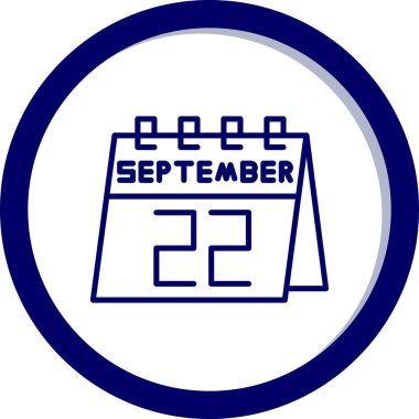 Takvim simgesinin vektör illüstrasyonu