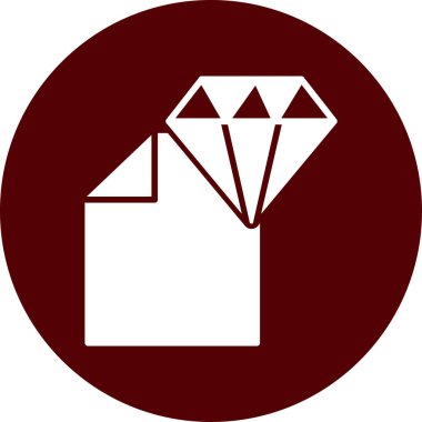 Elmas simgesi vektör illüstrasyonu